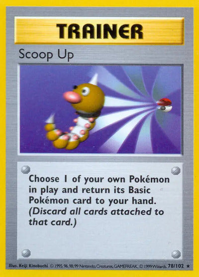 Scoop Up 078/102 Unlimited Base Set Shadowless