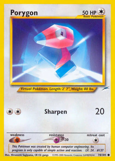 Porygon 078/105 Unlimited Neo Destiny