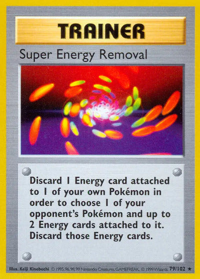 Super Energy Removal 079/102 Unlimited Base Set Shadowless