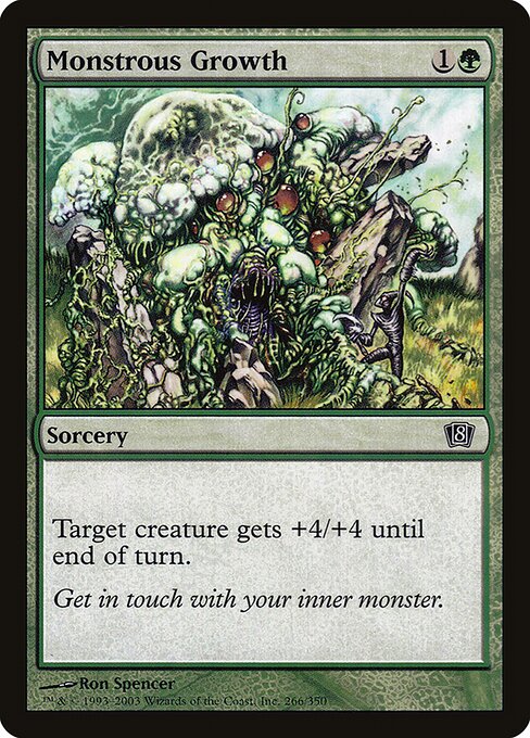 8ED: Monstrous Growth (Foil)