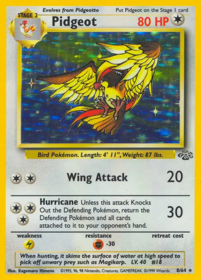 Pidgeot (8) 08/64 Unlimited Jungle