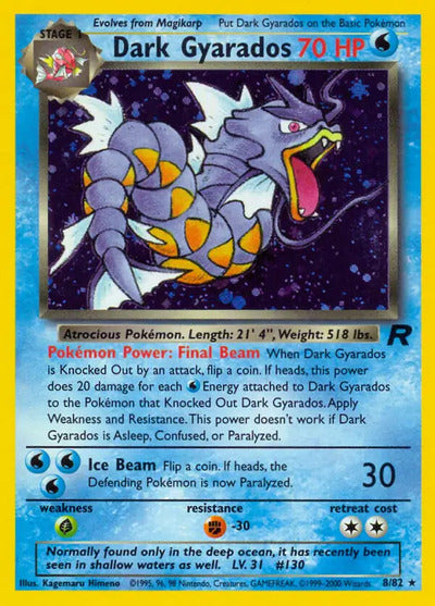 Dark Gyarados (8) 08/82 Unlimited Team Rocket