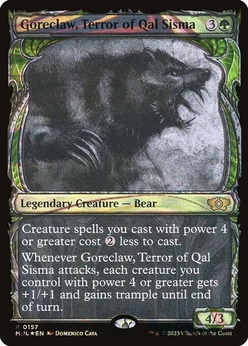 MUL: Goreclaw, Terror of Qal Sisma (Halo Foil)
