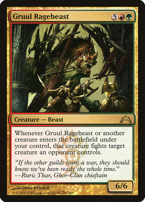GTC: Gruul Ragebeast (Foil)