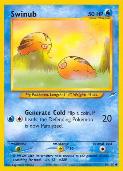 Swinub 084/105 Unlimited Neo Destiny