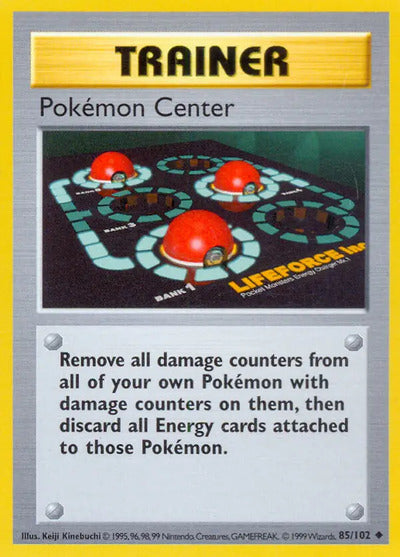 Pokemon Center 085/102 Unlimited Base Set Shadowless