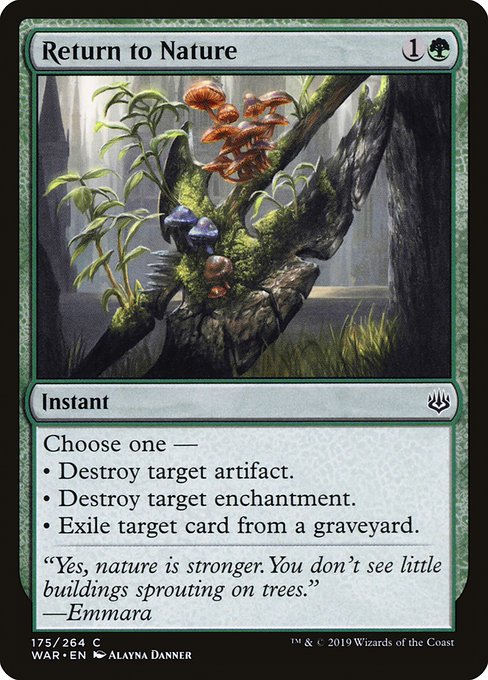WAR: Return to Nature