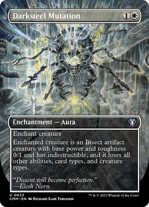 CMM: Darksteel Mutation (Borderless) (Foil)
