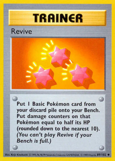 Revive 089/102 Unlimited Base Set Shadowless