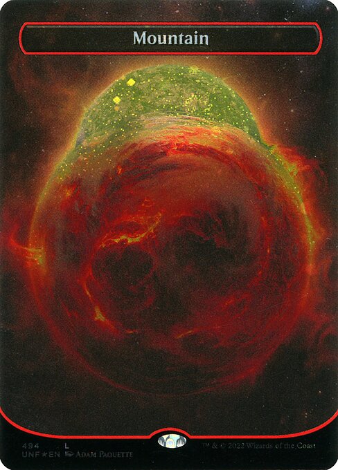 UNF: Mountain (494) (Borderless) (Galaxy Foil)