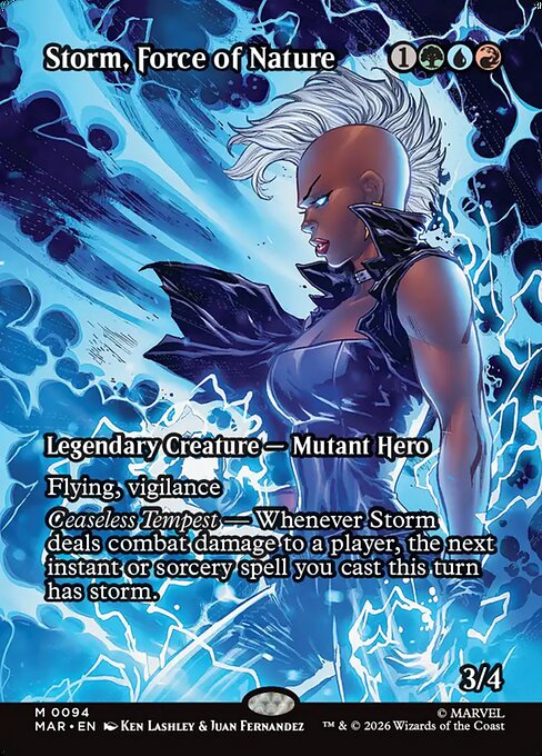 MAR: Storm, Force of Nature (Borderless) (Foil)
