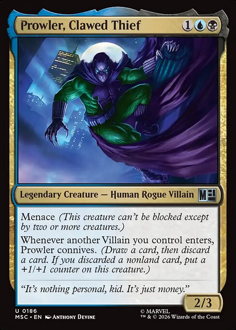 MSC: Prowler, Clawed Thief