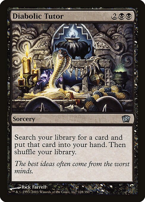 8ED: Diabolic Tutor (Foil)