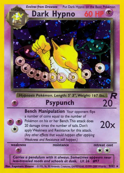 Dark Hypno (9) 09/82 Unlimited Team Rocket