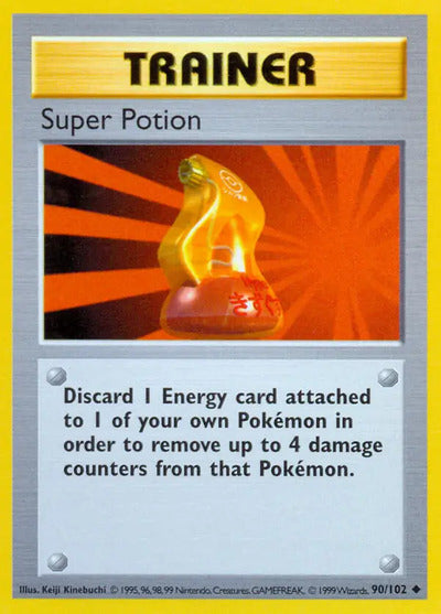 Super Potion 090/102 Unlimited Base Set Shadowless