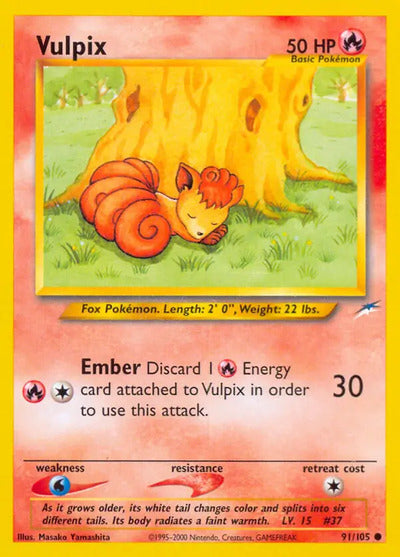 Vulpix 091/105 Unlimited Neo Destiny