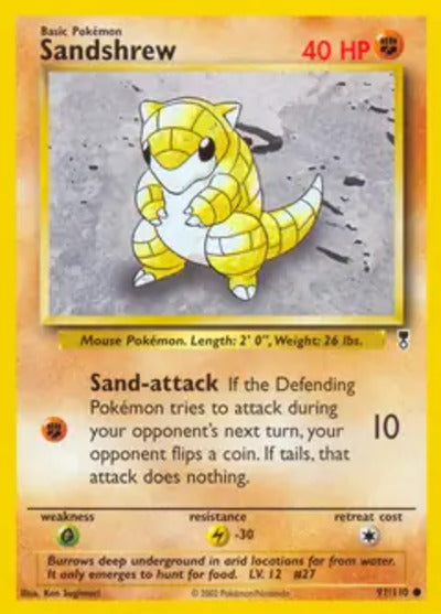 Sandshrew 091/110 Unlimited Legendary Collection
