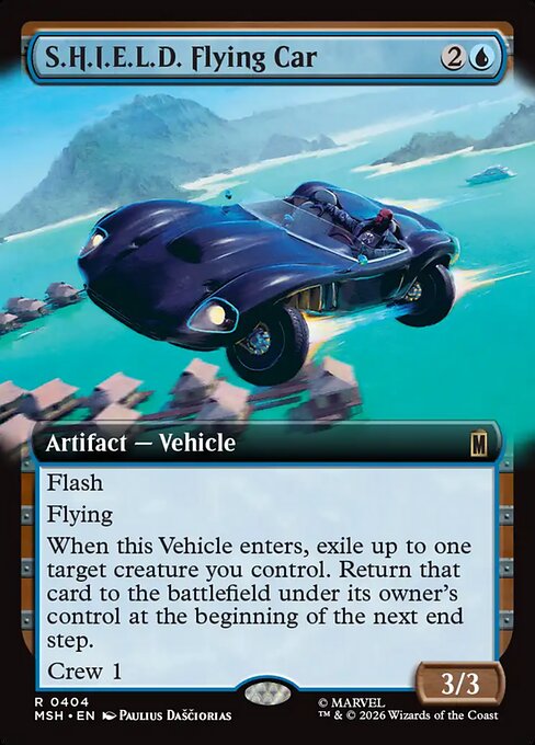 MSH: S.H.I.E.L.D. Flying Car (Extended Art) (Foil)