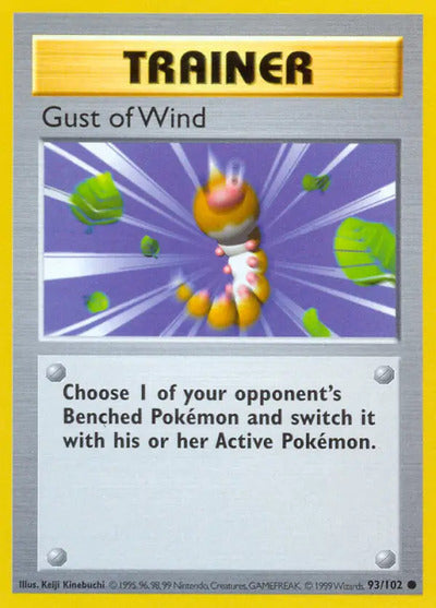 Gust of Wind 093/102 Unlimited Base Set Shadowless