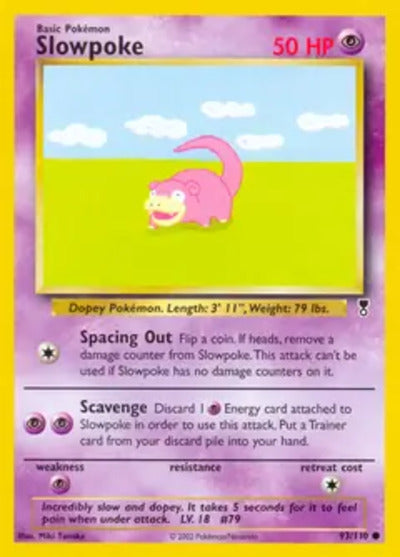 Slowpoke 093/110 Unlimited Legendary Collection