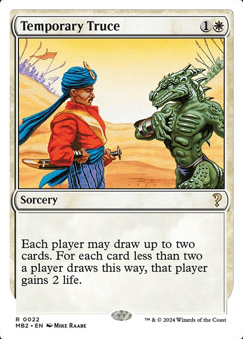 MB2: Temporary Truce (White Border)