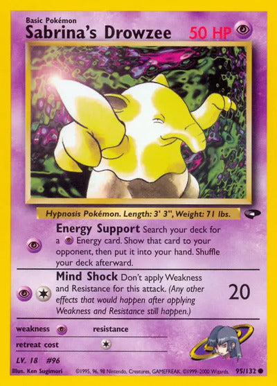 Sabrina's Drowzee 095/132 Unlimited Gym Challenge