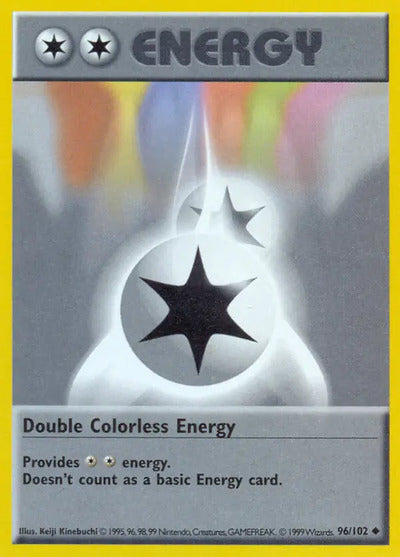 Double Colorless Energy 096/102 Unlimited Base Set Shadowless