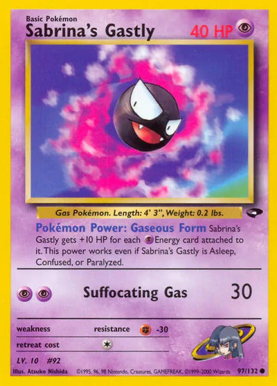 Sabrina's Gastly (97) 097/132 Unlimited Gym Challenge
