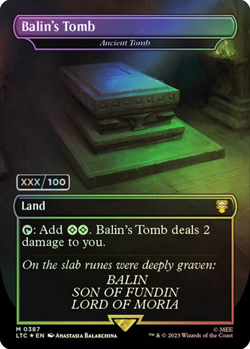 LTC: Balin's Tomb - Ancient Tomb (Serial Numbered) (Foil)