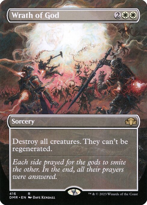 DMR: Wrath of God (Borderless) (Foil)