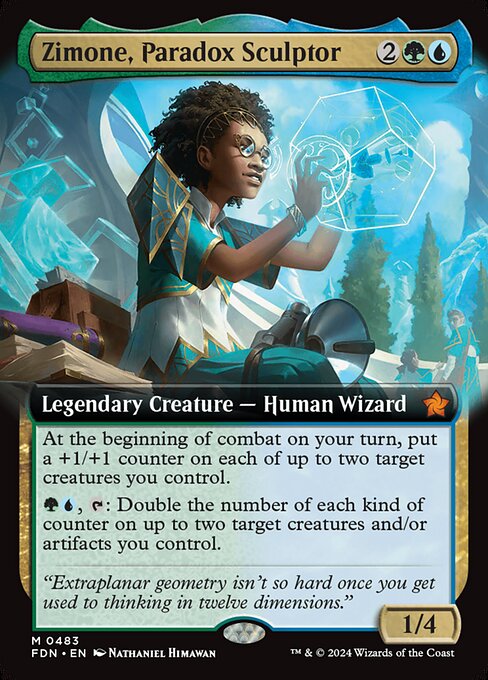 FDN: Zimone, Paradox Sculptor (Extended Art) (Foil)