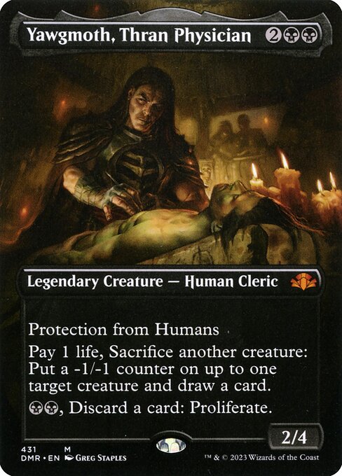 DMR: Yawgmoth, Thran Physician (Borderless) (Foil)