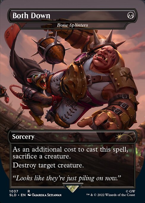 SLD: Both Down - Bone Splinters (Borderless) (Foil)