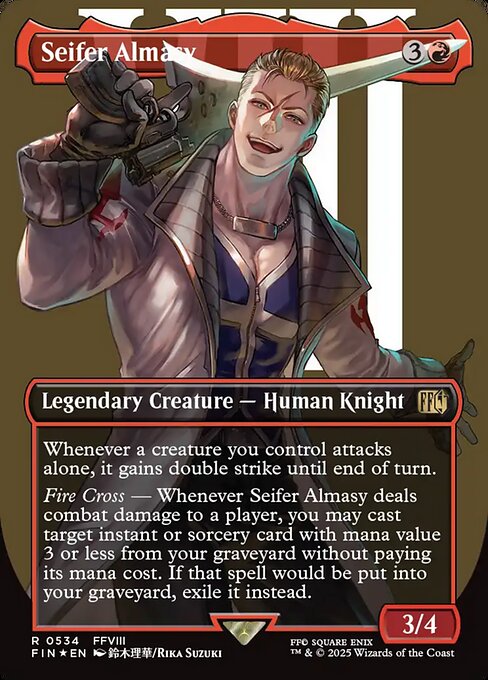 FIN: Seifer Almasy (Borderless) (Surge Foil)