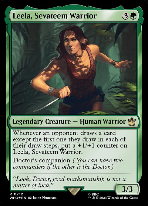 WHO: Leela, Sevateem Warrior (Surge Foil)