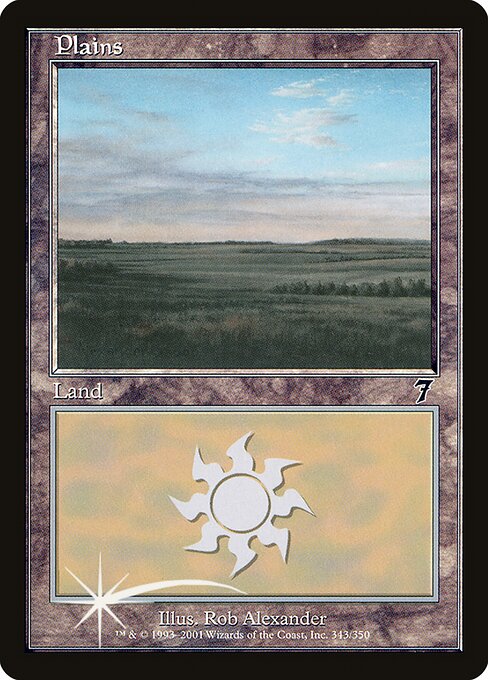 7ED: Plains (343) (Foil)