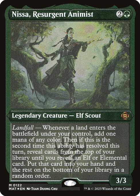 MAT: Nissa, Resurgent Animist (Foil Etched)