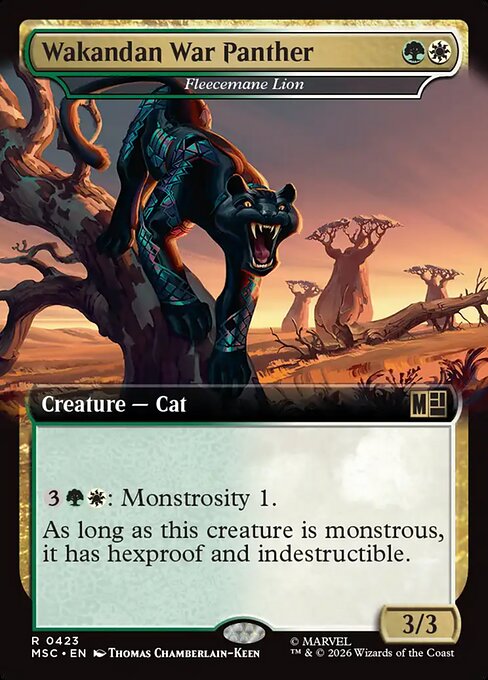 MSC: Wakandan War Panther - Fleecemane Lion (Extended Art)