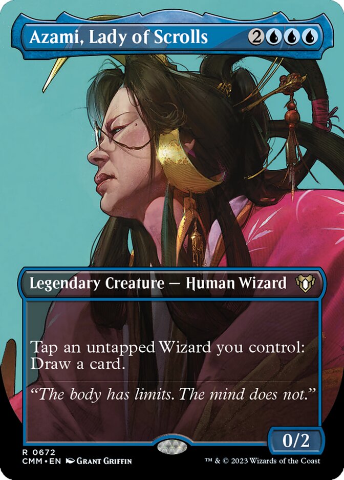 Azami, Lady of Scrolls (Borderless) [Foil] :: CMM