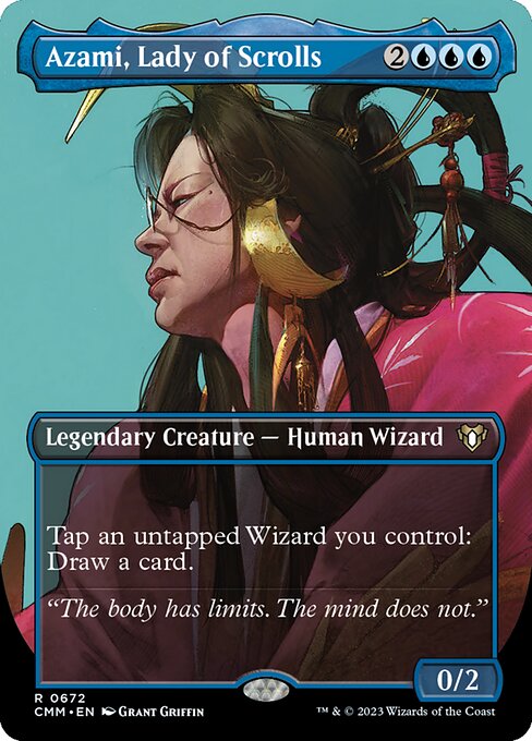 CMM: Azami, Lady of Scrolls (Borderless) (Foil)