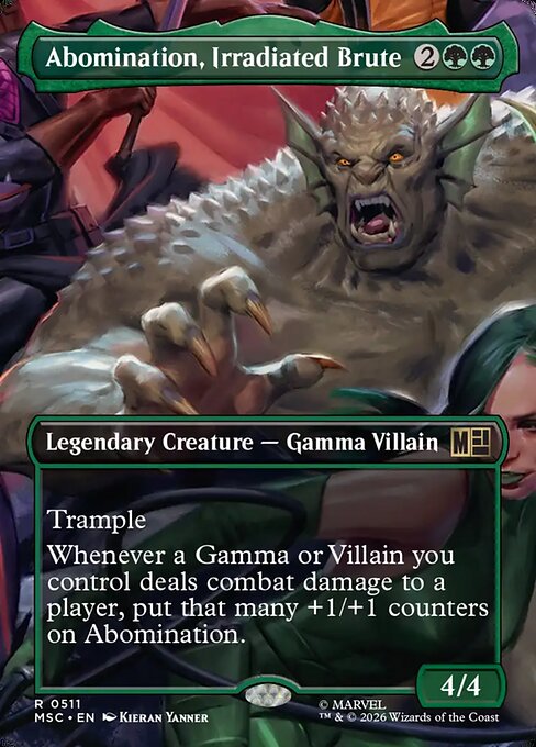 MSC: Abomination, Irradiated Brute (Borderless)