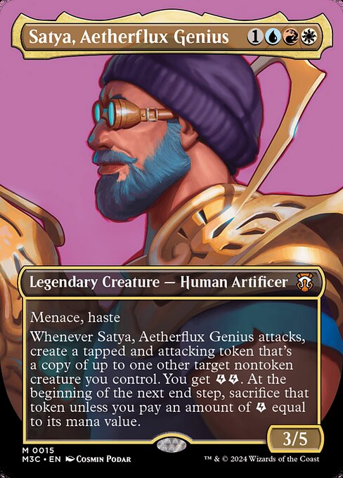 M3C: Satya, Aetherflux Genius (Borderless) (Foil)