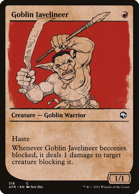 AFR: Goblin Javelineer (Showcase) (Foil)
