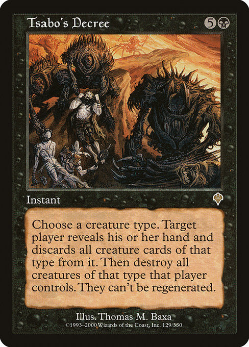 INV: Tsabo's Decree (Foil)