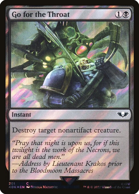40K: Go for the Throat (Surge Foil)