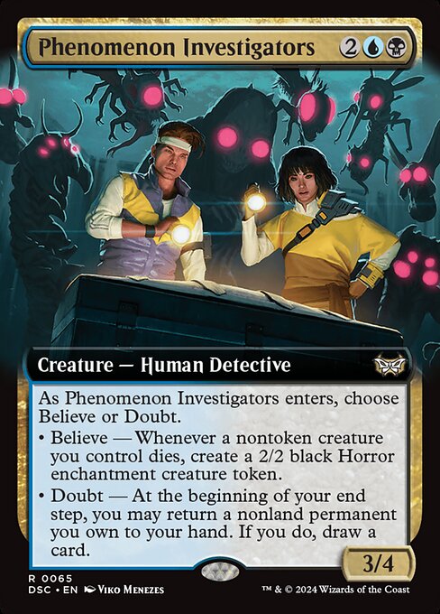 DSC: Phenomenon Investigators (Extended Art) (Foil)