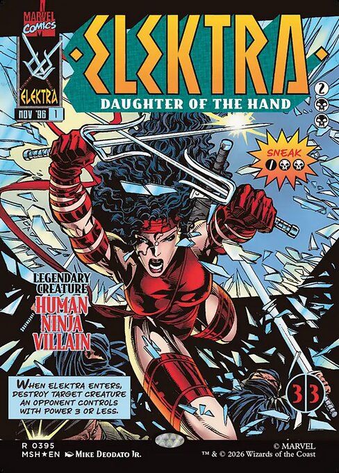 MSH: Elektra, Daughter of the Hand (Borderless) (395) (Foil)