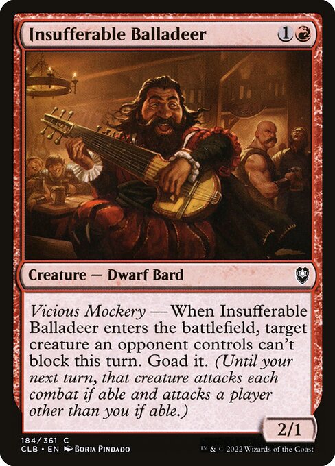 CLB: Insufferable Balladeer (Foil)