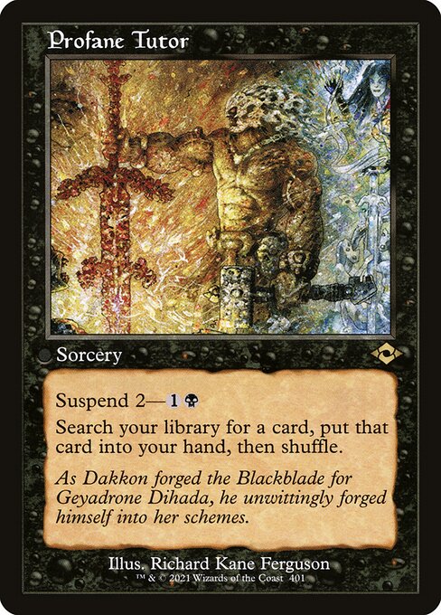 MH2: Profane Tutor (Retro Frame) (Foil Etched)