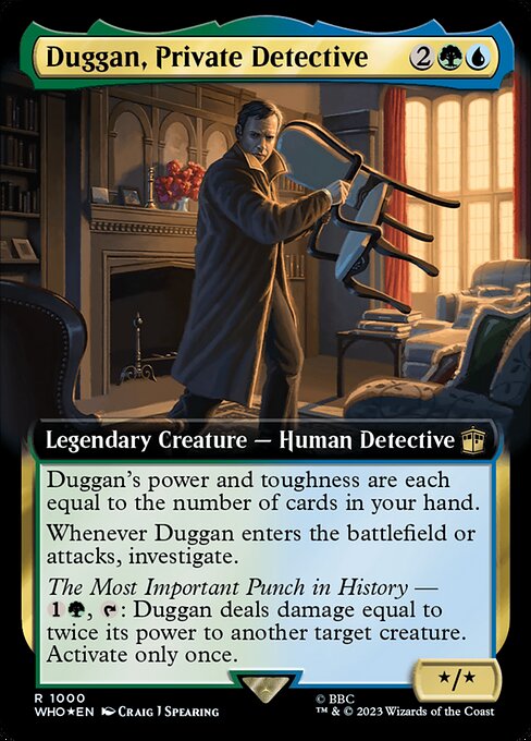 WHO: Duggan, Private Detective (Extended Art) (Surge Foil)